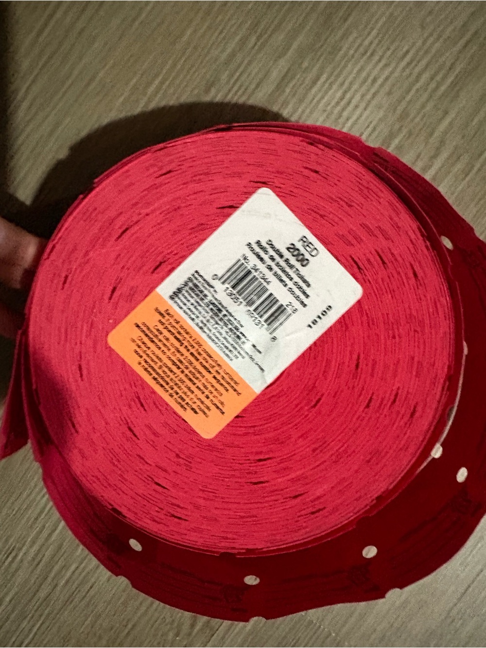 Red Raffle Tickets Roll - Unbranded - Picture 4 of 6